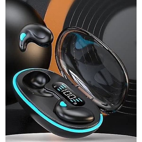 Usynlige Trådløse Sleep Headphones Ipx5 Vandtætte Trådløse Ørepropper Med Opladningsetui Bluetooth 5.3 Støjreducerende-E