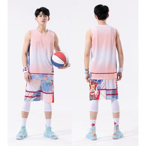 Ny gradient snabbtorkande baskettröjadräkt som andas style 4 L