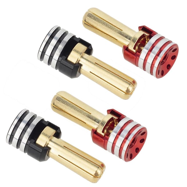 4 kpl Akun Jäähdytyselementti Pistokkeet & Gripit Sarja 4.0mm 1/10 Off-Road Kuorma-auto RC Autotarvikkeet Päivitys Pa