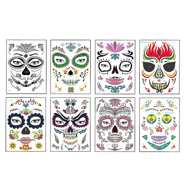 1 st Halloween Makeup Stickers Halloween Temporary Stickers