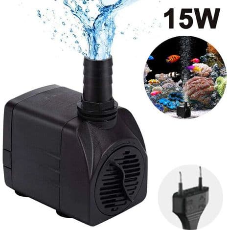 Dränkbar pump, ultratyst vattenpump med fontänpump