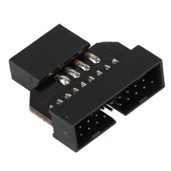 USB Moderkort Splitter Moderkort USB2.0 9 Pin till USB3.0 19 Pin Frontpanel Hane Plugg Konverteringsadapter