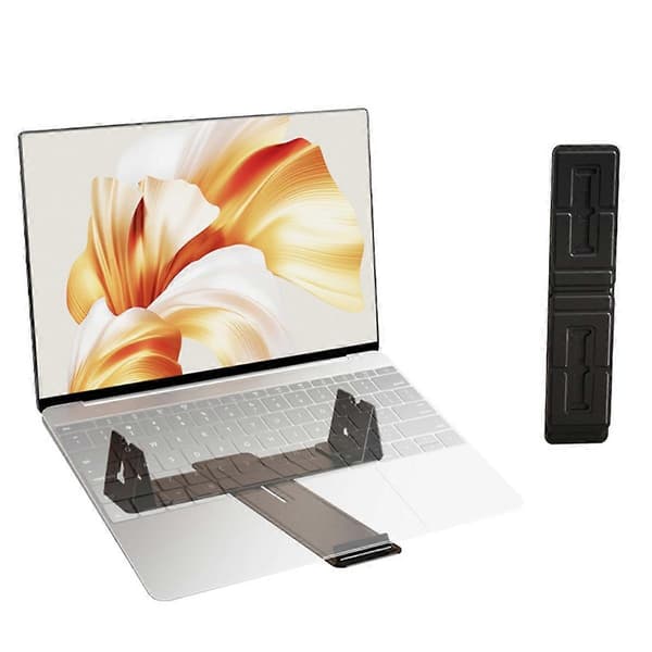 Magnetisk Justerbart Rejse Laptop Stativ til Digitale Nomader og Forretningsrejsende. Kompakt, Foldbart