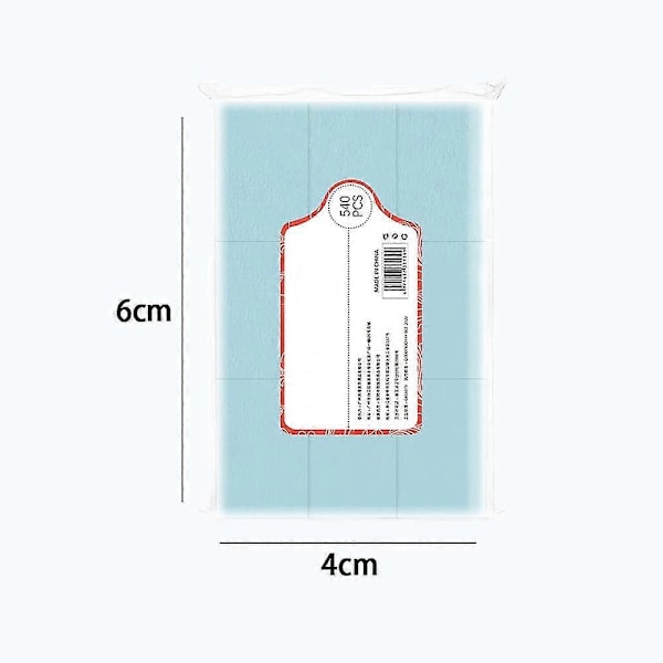 Engangs Negleklude Neglelakfjerner Fnugfri Bomuldsbløde Pads Til Akryl Gel Negle, Neglekunst, Finger-/tåneglpleje