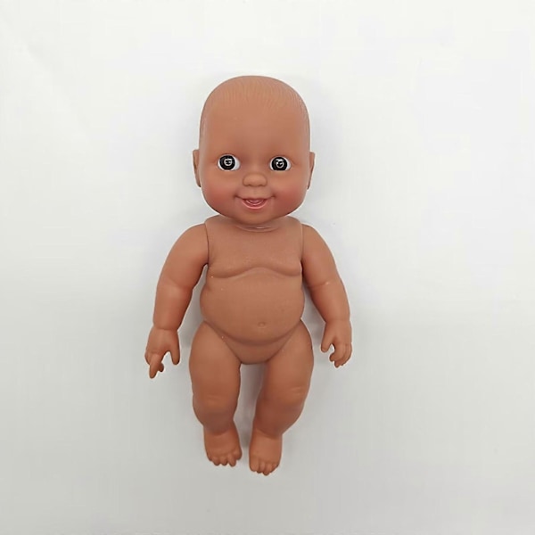 Svart Emaljdocka 7-tums Mini Svart Emaljdocka Barnleksak