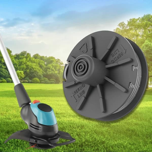 Pakke med 2 erstatningsspoler for gresstrimmere, 3m linespoler kompatible med flere gresstrimmermodeller