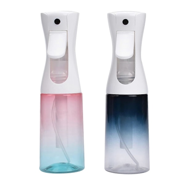 Hårsprayflaskor, 2-pack Kontinuerlig Vatten Mister Sprayflaska Tom för Hårstyling, Vattenflaska