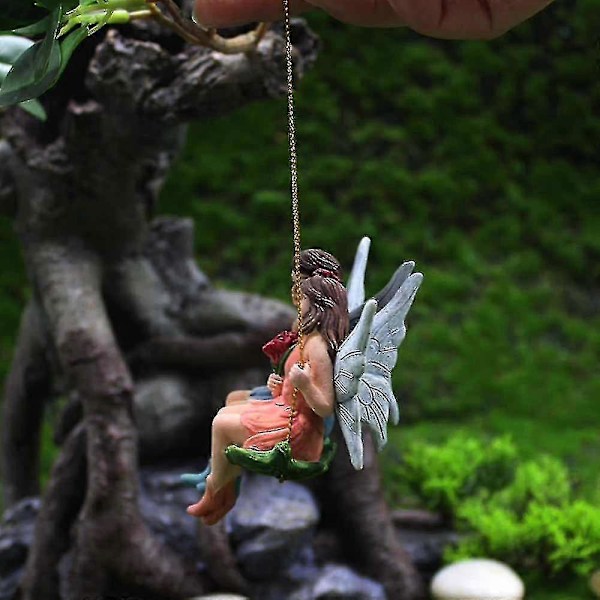 Miniatyr Eventyrhage Par Figurer Sett Eventyrhage Utstyr Dekor
