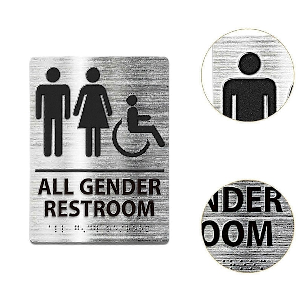 Toilet Skilt Plade Moderne Toilet Skilt til Mænd og Kvinder Erhvervs Toilet Stil A