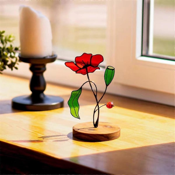Farget Solfanger Farget Blomst Plante Kunst Blad Plante Solfanger Stue Skrivebordsdekorasjon