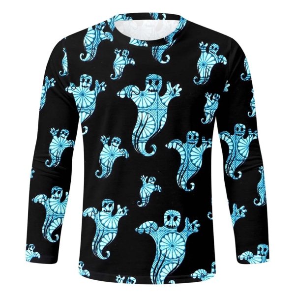 Barnkläder för tonåringar Barn Pojkar Gratis frakt Halloween Mascot For Boy T-shirts Med Hösten 2023 Trend Långärmade T-shirts S14TX1971 100
