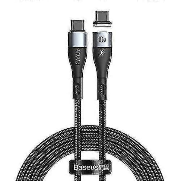 Baseus Catxc-q01 Sink Magnetisk Serie 100w Pd Usb-c / Type-c Til Usb-c / Type-c Hurtiglade Datakabel