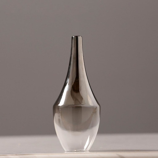 Blomvas Sotgradient Glasvas Heminredning Växtkrukor för Kontor 7x7x17cm