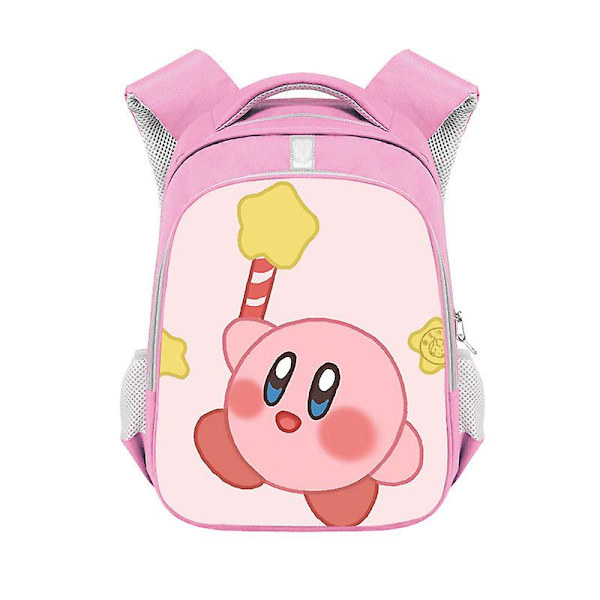 Kirby Barn Ryggsäck Pojkar Ryggsäck Tecknad Anime Studentbok Väska Barn Flickor Skolväska Barn Ryggsäck Födelsedagsfest Present Kirby-1