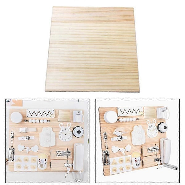 Aktivitetstavla DIY Leksak Sensorisk Leksak Lära Leksaker Finmotorik Busyboard för Pojkar Barn