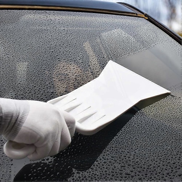 2 kpl Pitkävartinen lusikkalasta kulmaraappa ajoneuvon ikkunakalvotustyökalu auton vinyylikalvon käärintätyökalu autografiikan tarran raaputin tiivistelasta asennus K