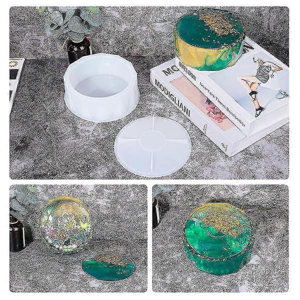 Rombe Rund Form Base Epoxy Form Til Slikbeholdere Blomsterpotter Lang Levetid