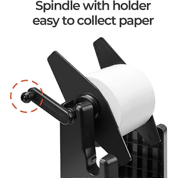 Ekstern Rulle Etiket Holder, 2 i 1 Fanfold Stak Papirholder til Desktop Termisk Etiketprinter
