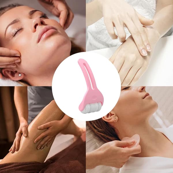 Ansiktsmassager för hemmet med isrulle White