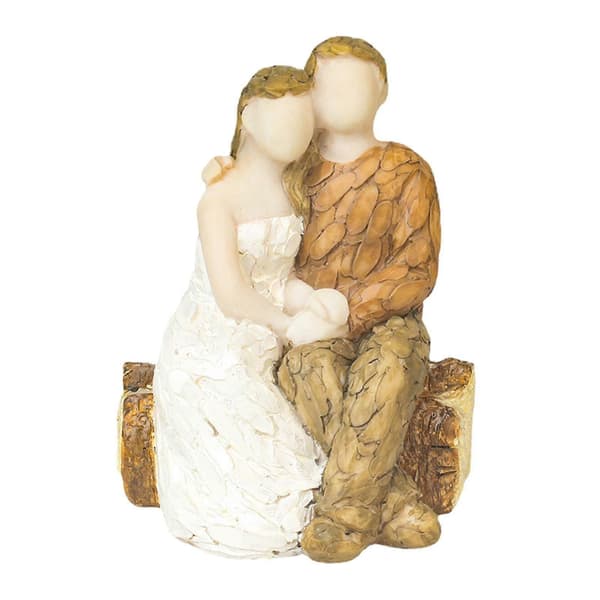 Bryllupskagepynt Brudgom Figuriner Par Statue til Jubilæumsgave