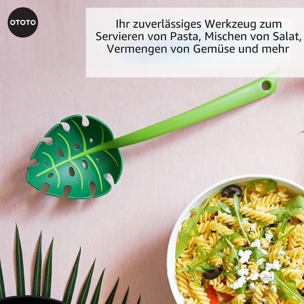 Sett med 2 kreative bladformede hullsleiver (Monstera-blad design)
