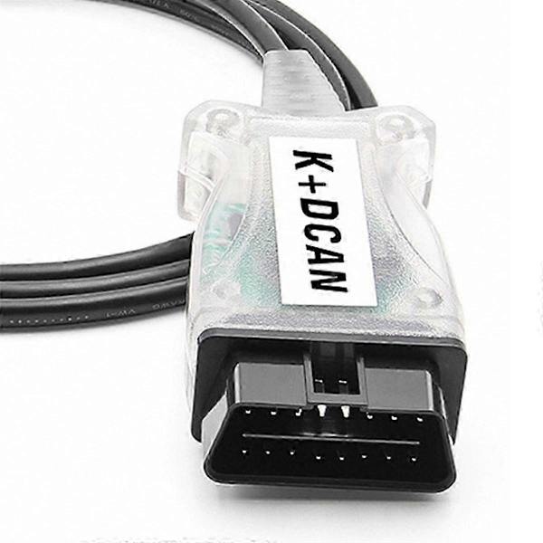 K+DCAN Chip til OBD2 Auto Bil Diagnosticeringsværktøjer Scanner Switch USB Interface Kabel K + DCAN til