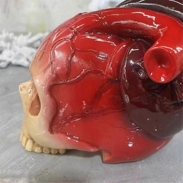 Kraniehjerte Bordplade Dekoration Kraniehjerte Halloween Dekoration Fødselsdags Ornament til Familie og K