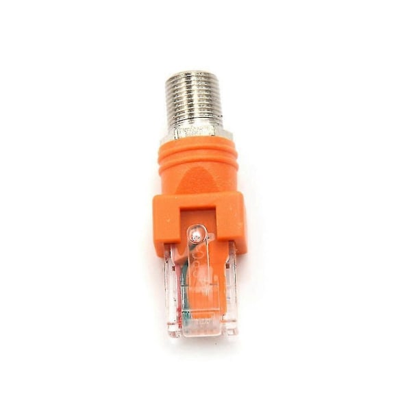 10 st F-typ Kontakt Rf Hona Till Rj45 Hane Koaxial Barrel Kopplingsadapter Koaxadapter, Rj45 Till