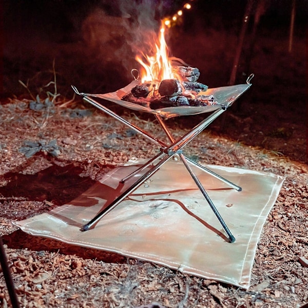 Leirintänuotiomatto Ulkotulenkestävä peitto ulkoiluun, patiolle, telttaan S