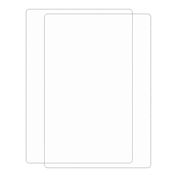 2 stk. Tablet Skærmbeskytter 2.5D Buekant Sømløs Montering Sensitiv 10.2 Tommer Hærdet Glas Film til IOS Pad 7 8 9