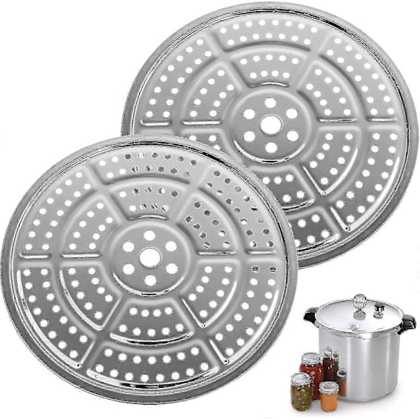 2-pack 11-tums Tryckkokare Konserveringsställ / Konserveringsställ För Tryckkonserverare - Rostfritt Stål - Kompatibel Med Presto