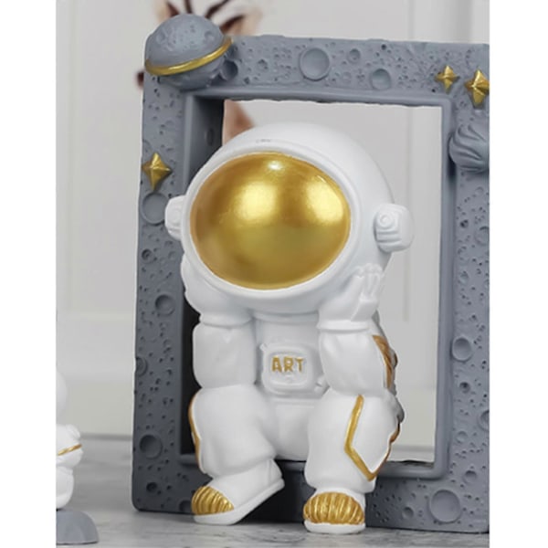 Panda Bilpynt Søt Interiørdekorasjon Skrivebord Resin Mini Panda Figur for Bil Bordplate