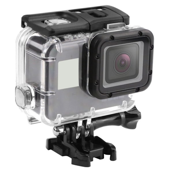Gopro5 6 7 vattentätt fodral Hero5 6 7black vattentätt skyddsfodral utan att ta bort linsen dykfodral (transparent)