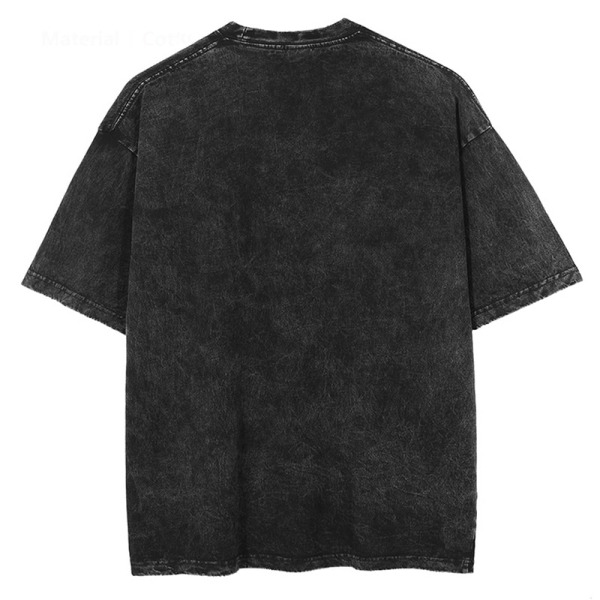 Dennis Rodman Grafisk T-shirt Oversize sommar Herrkläder Bomullsmode Hip Hop Street Kortärmad T-shirt J289C-Black XXL