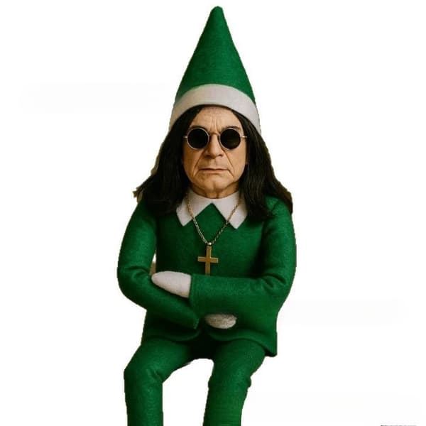 Ny Oz Jul Tomte Docka Ornament Green