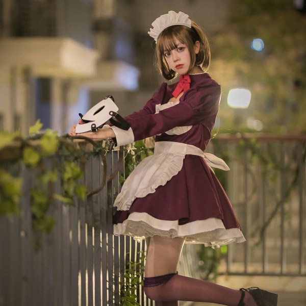 Air intrusion cospaly kostym maskerad piga kostym Halloween anime cos kostym full set 5XL