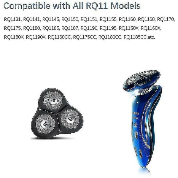 2-pakning Rq11 erstatningshode for Philips Sensotouch 2d barbermaskiner
