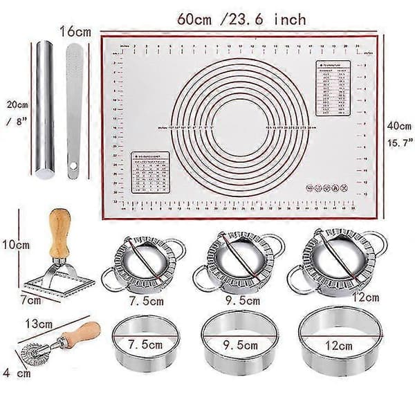 13 Dele Ravioli Maker Dumpling Maker Ravioli Form Rustfrit Stål Ravioli Cutter Kage Biscuit Cookie Form Ravioli Maker, Ravioli Cutter Køkken Tilbehør