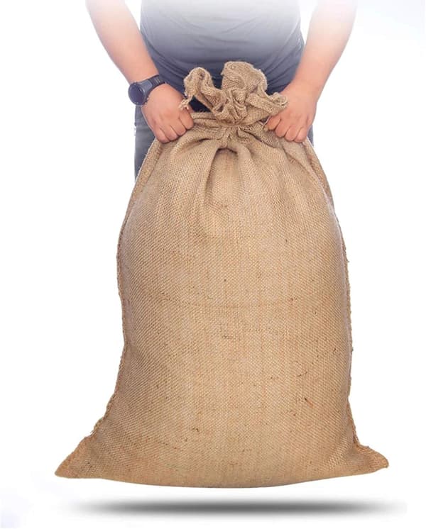 Säckar av säckväv i jute för potatis, antal
