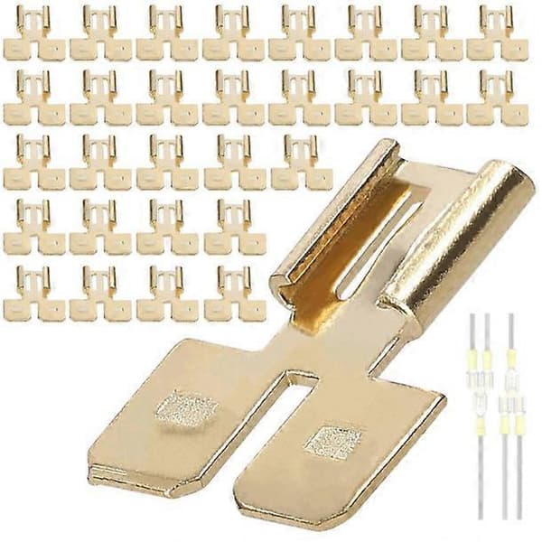 [通拓商品] Dubbla Spadkontakter Set Snabbkoppla Elektriska Dubbelriktade Terminaladapter Kit Mässingsterminal