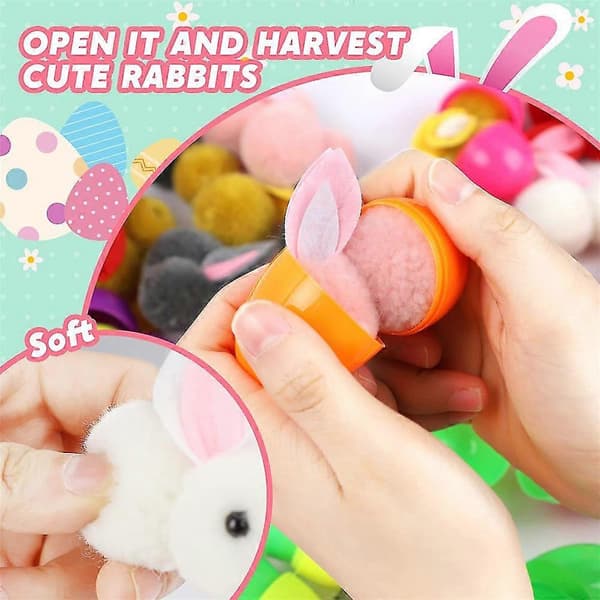 Påsköverraskningsägg DIY-presentpaket för barn - Stressavlastningsleksak E