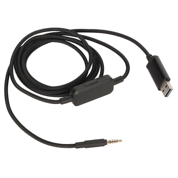 Hodetelefon Lydkabel Erstatning USB Gaming Headset Ledning med In-Line Volumkontroll Demp-knapp for Beyerdynamic MMX300