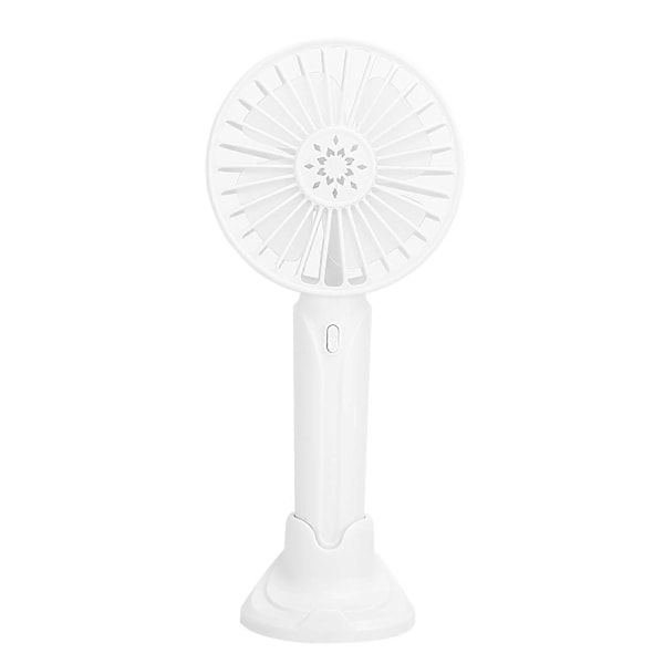 Kädessä pidettävä ladattava pieni tuuletin USB sähköinen mini kannettava työpöytä yöpöytä yleismalli F1 valkoinen