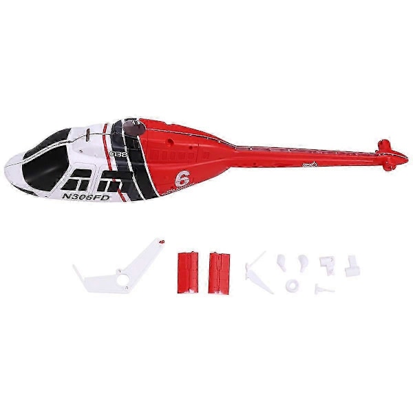 RC Leksakshelikopter Uppgradering C138 Flygkropp Skal Kit kompatibelt med RC ERA C138 Bell 206 1:33 RC Leksakshelikopter P