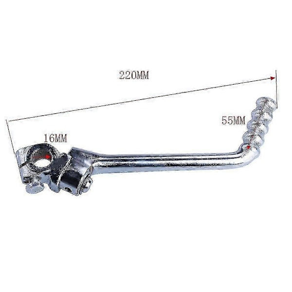 Startpedal 16mm Justerbar Erstatning For 140/150/160cc Startpedal 1 stk - sølv