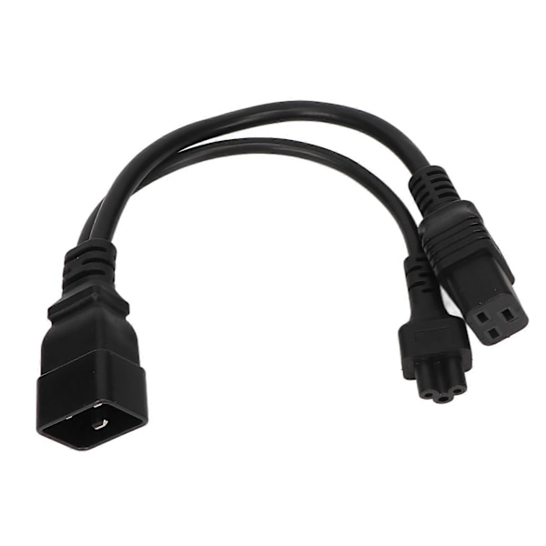 IEC320 C20 Hane till C5 C19 Hona Kabel 20A 125V 16A 250V 1 in 2 Ut PVC Hölje IEC320 Y Splitter Kabel 0.32m