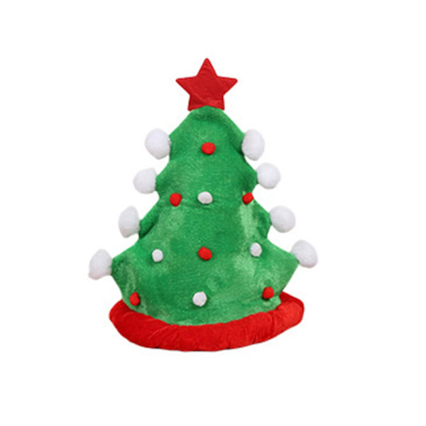 Härlig julhatt Färgglad tecknad hatt Kreativ julfest Dekorativa tillbehör för Christmas Tree Hat