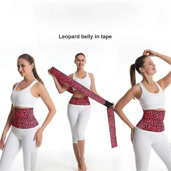 Leopardmønstret Magebelte for Gravide Slitesterk Abdominalt Keisersnitt Binder Støtte Slanking Gjenoppretting