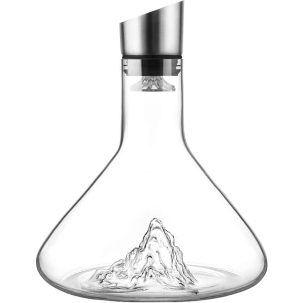 1200 ml rødvinsdekanter – lufter med dobbeltlags rustfritt stålfilter – håndblåst design for optimal lufting