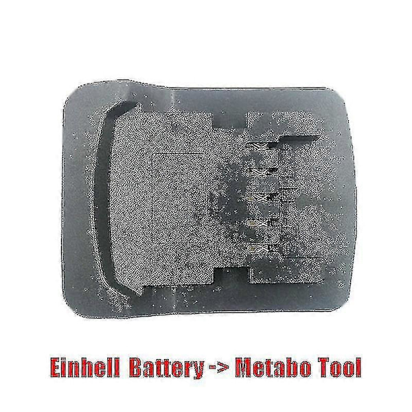 Einhell 18V Lithium Batteri Konverter Adapter Til Metabo 18V Lithium-ion Batterier Elværktøj
